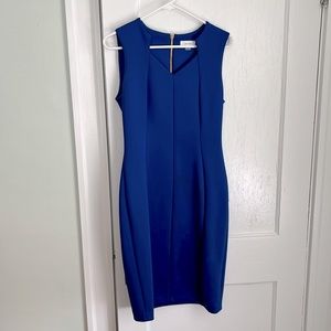 Calvin Klein Royal Blue Body Con Dress Size 8